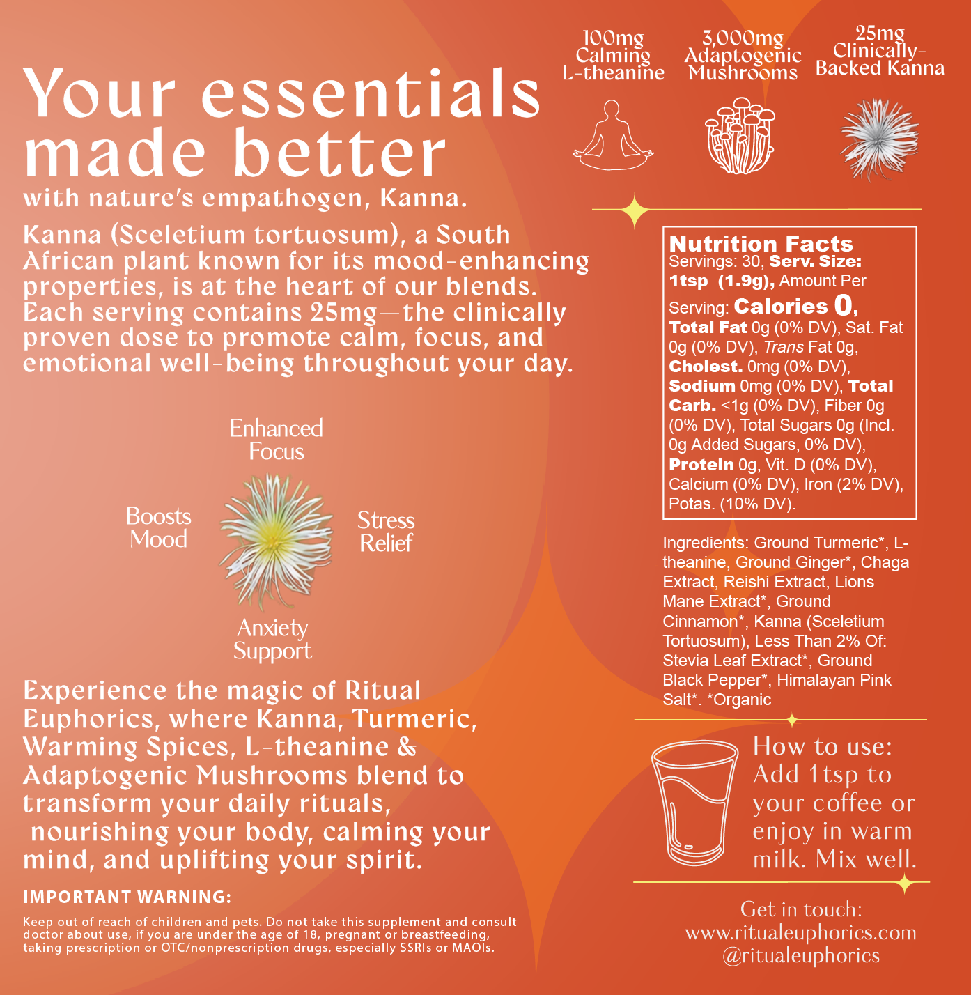 Turmeric Kanna Latte – Restorative Ritual Blend